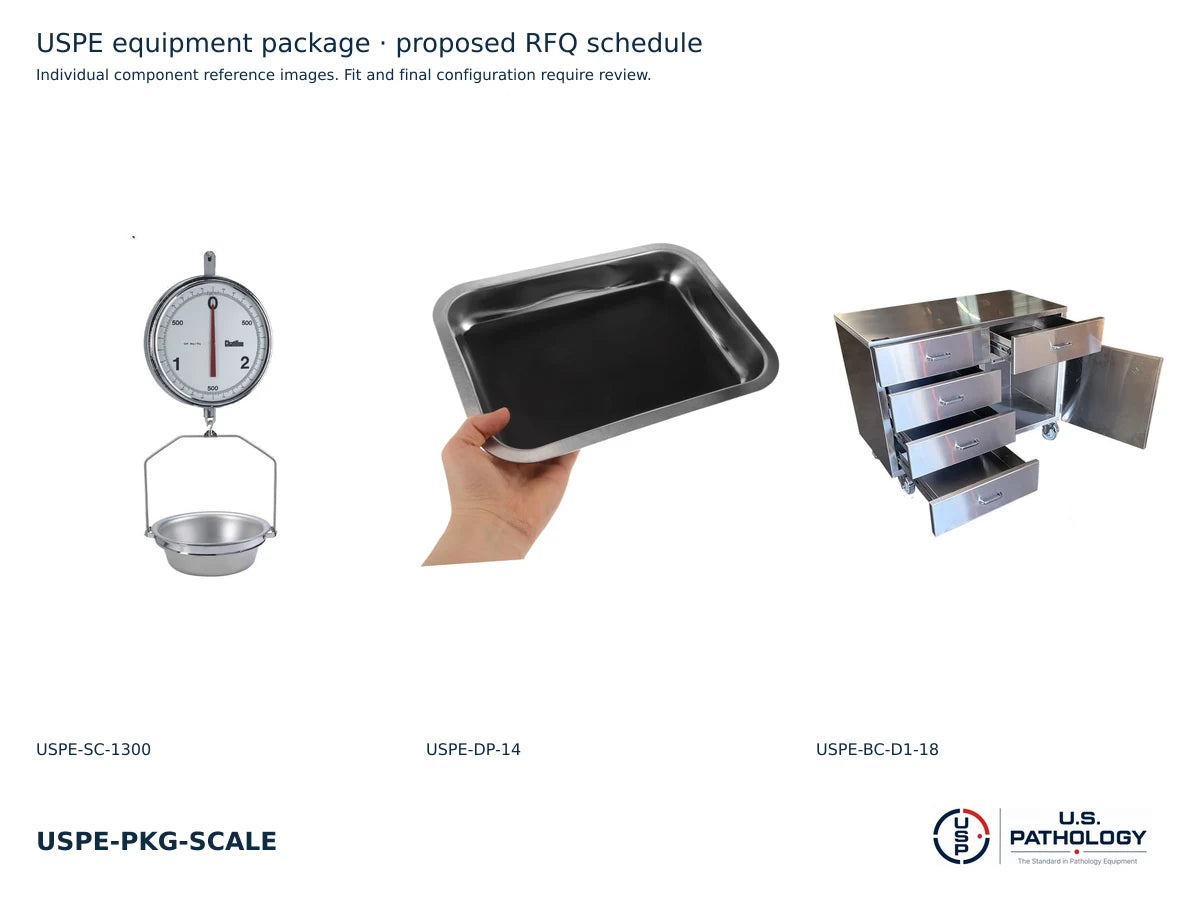 Autopsy Weighing & Specimen Handling Package from U.S. Pathology Equipment