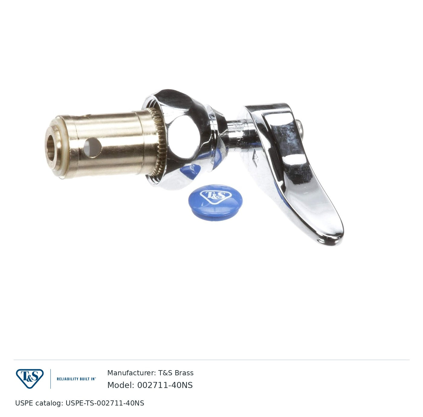 T&S Brass 002711-40NS Eterna cartridge with spring check
