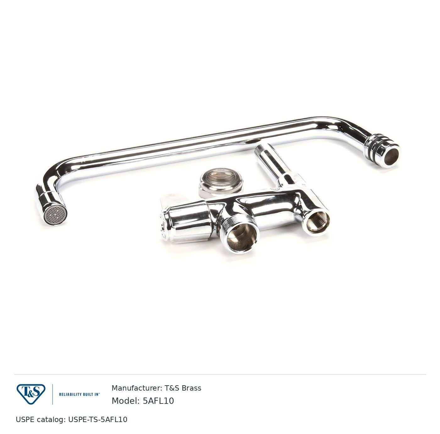 T&S Brass 5AFL10 Pre-rinse add-on faucet with swivel spout