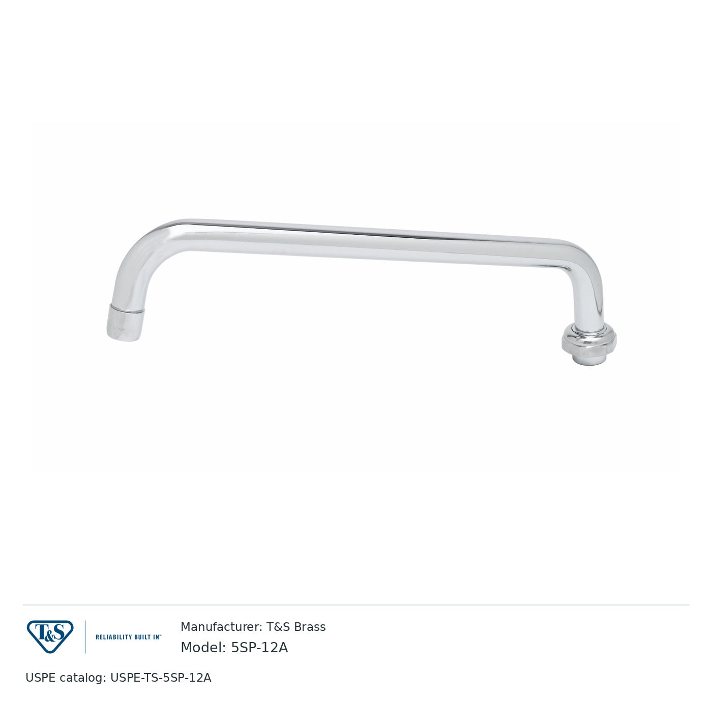T&S Brass 5SP-12A Equip swing nozzle with aerator