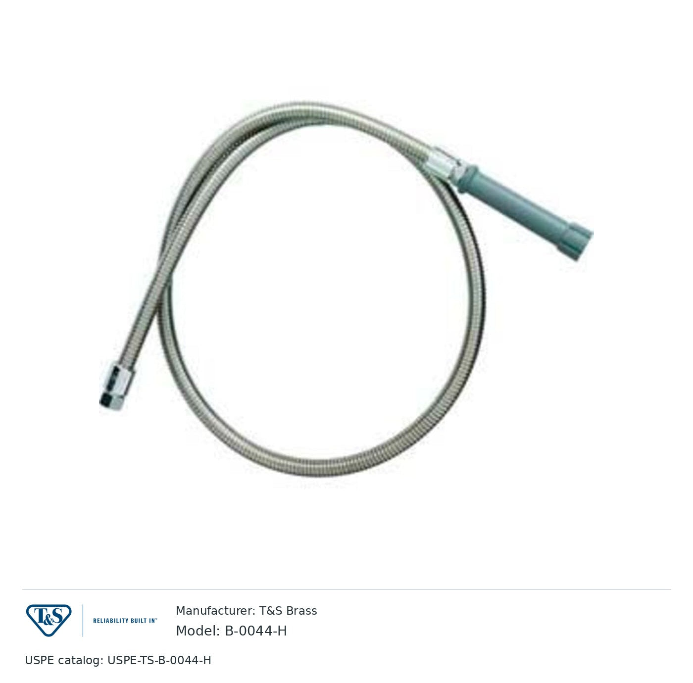 T&S Brass B-0044-H Flexible stainless steel hose