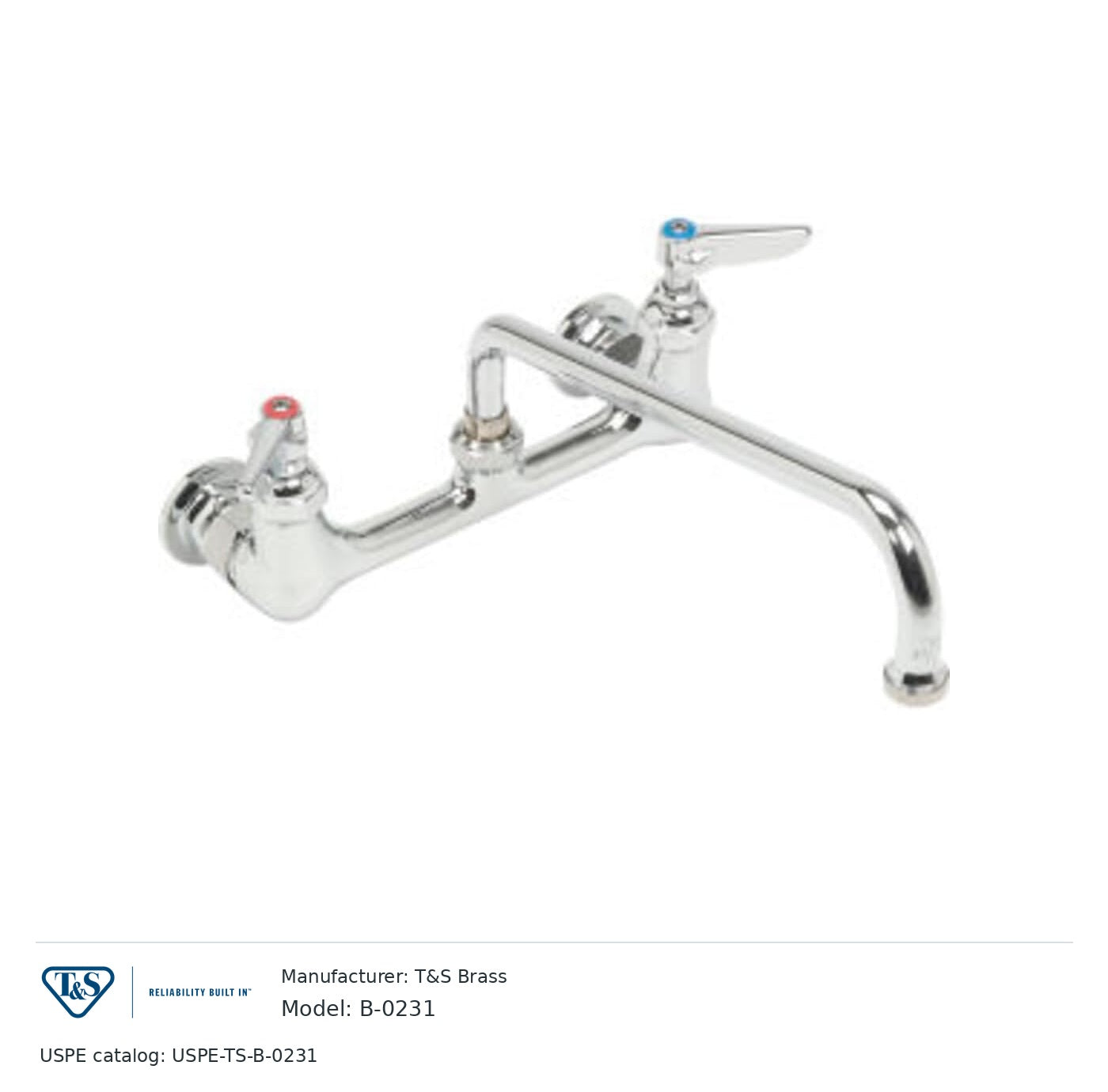 T&S Brass B-0231 Double pantry faucet