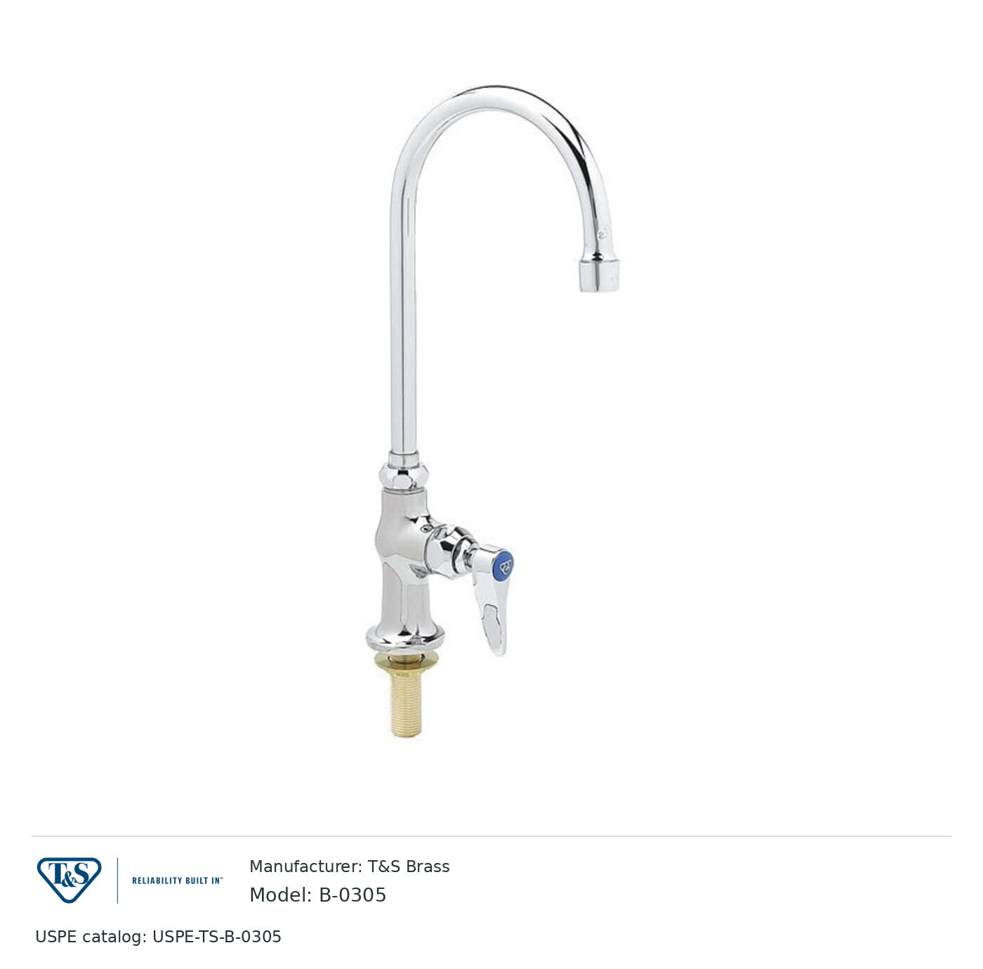 T&S Brass B-0305 Deck-mount single-temperature pantry faucet