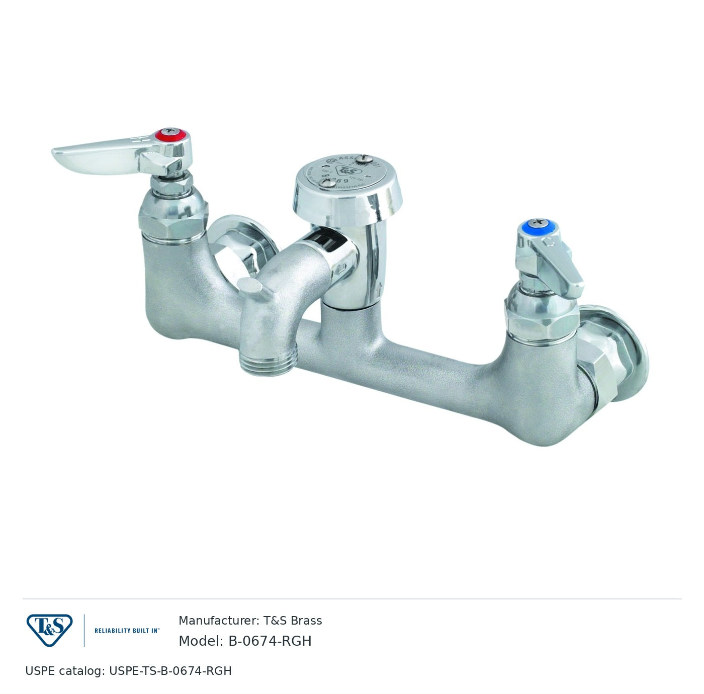 T&S Brass B-0674-RGH Service sink faucet